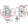 SILNIK ELEKTRYCZNY 0,55kW 1390 + PRZEKŁADNIA I=50